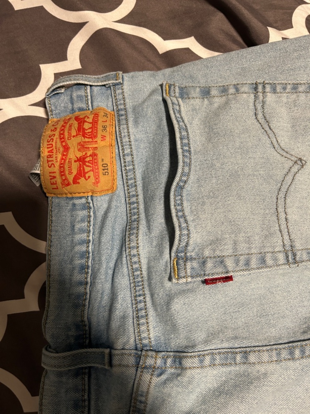 Levi's Light Blue Skinny Men's Jeans - Picture 2 of 3